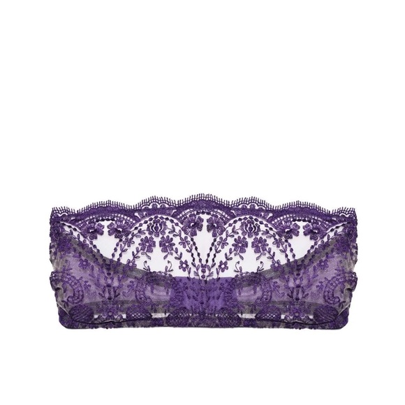 I.D. Sarrieri embroidered tulle bandeau bra - Picture 1 of 2
